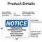 Signmission Formaldehyde Contaminated Clothing Or Equipment OSHA Notice Sign, Aluminum, 18in W x 12in L, 2PK OS-2PACK-NS-A-1218-L-12896 - alternate 3